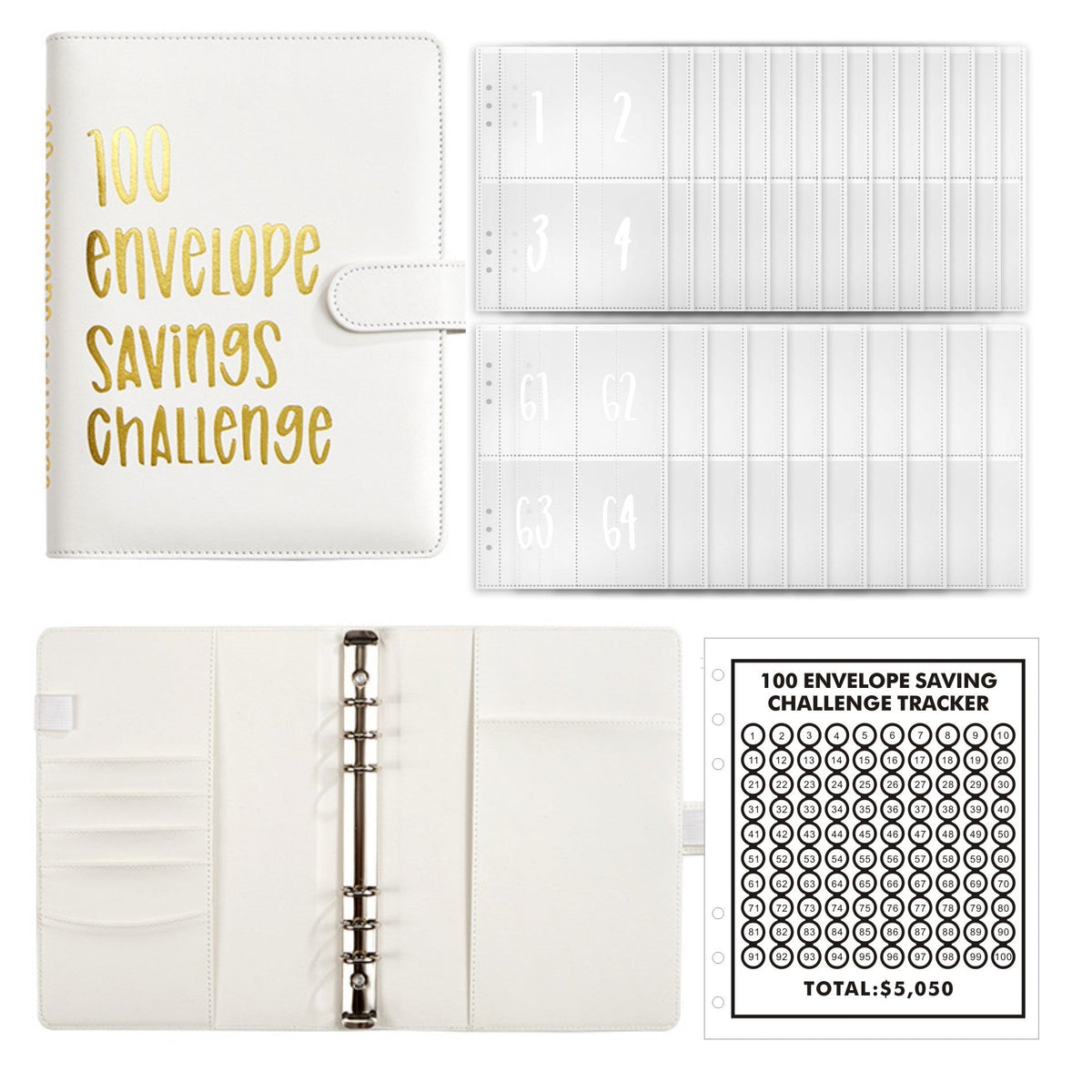 🔥BEST NEW YEAR GIFT £8.99!!🎁100 Envelope Savings Challenge Book💷