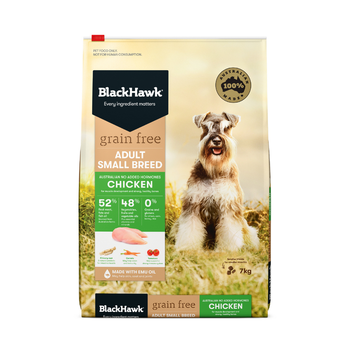 Black Hawk Dry Dog Food Grain Free Adult Small Breed Chicken