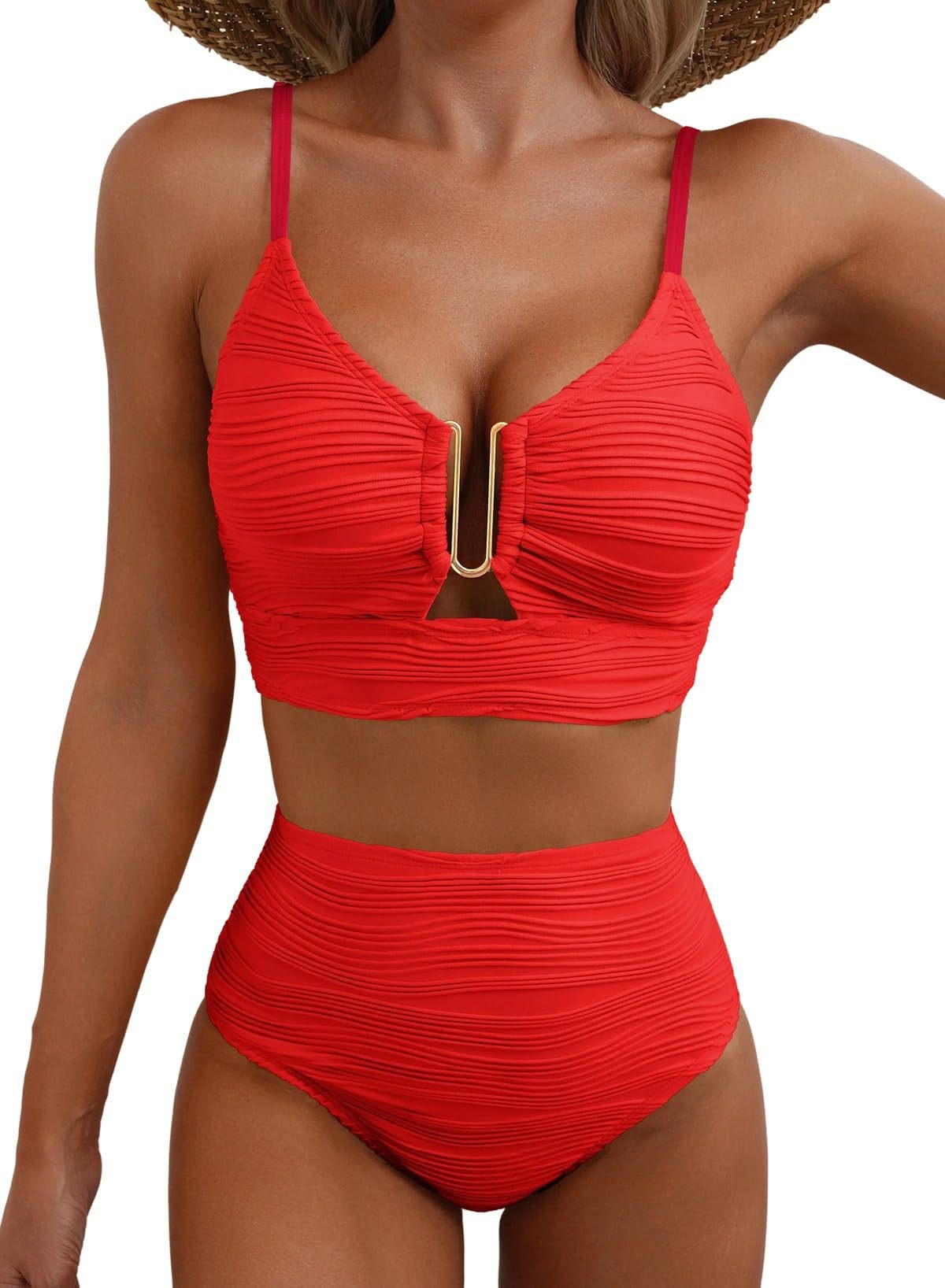 💕New Year Hot Sale 60% OFF 👙Women's Push Up High Waist Bikini