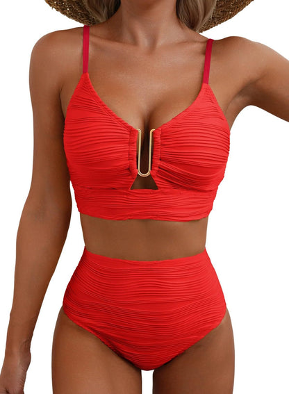 💕New Year Hot Sale 60% OFF 👙Women's Push Up High Waist Bikini