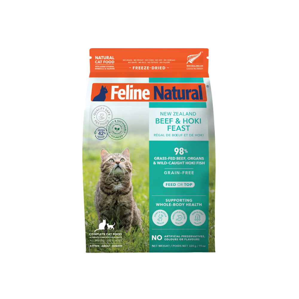FELINE NATURAL Beef & Hoki Freeze Dried Cat Food