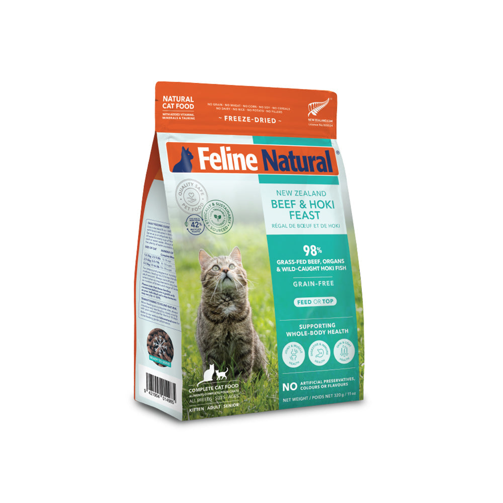 FELINE NATURAL Beef & Hoki Freeze Dried Cat Food