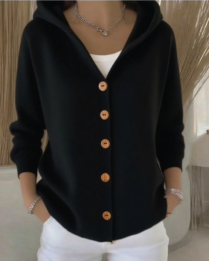 🔥LAST DAY SALE 50% OFF🔥Women Cotton Plain Long Sleeve Comfy Casual Cardigan