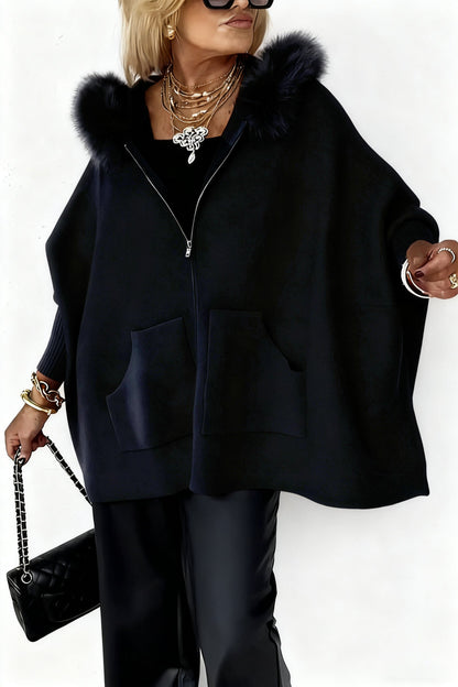 ❄️Winter Sale 50% OFF🧥Women Fur Collar Solid Color Casual Jacket