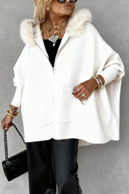 ❄️Winter Sale 50% OFF🧥Women Fur Collar Solid Color Casual Jacket
