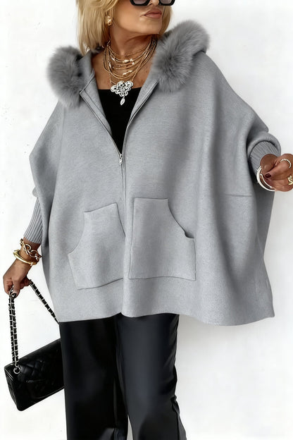 ❄️Winter Sale 50% OFF🧥Women Fur Collar Solid Color Casual Jacket