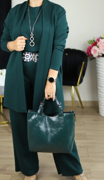 🎁New Year Sale 50% OFF💗Elegant Longline Cardigan & Top & Pants 3-Pieces Set
