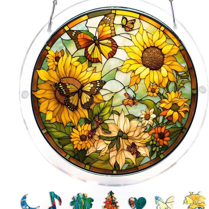🔥LAST DAY 70% OFF 🧩Acrylic 80 Pcs Puzzle✨Suncatcher Hanging Ornament