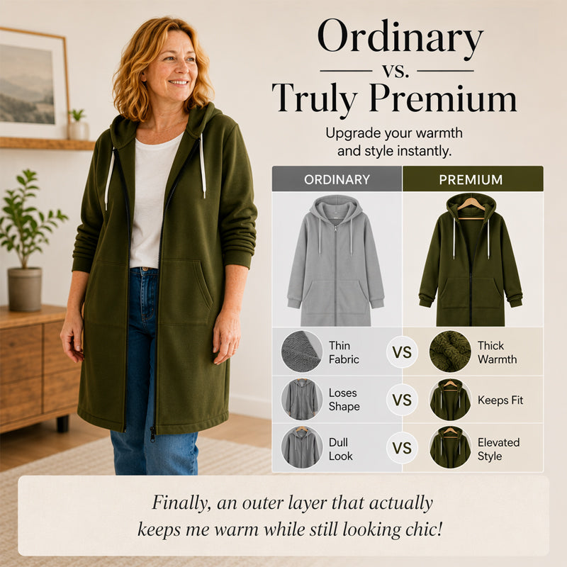 🌸LAST DAY - 50% OFF🥰Women Casual Zip up Fleece Hoodies
