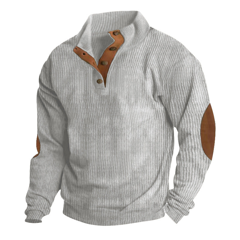 🏆Limited Time 50% Off! 🩶Men's Corduroy Stand Collar Sweatshirt