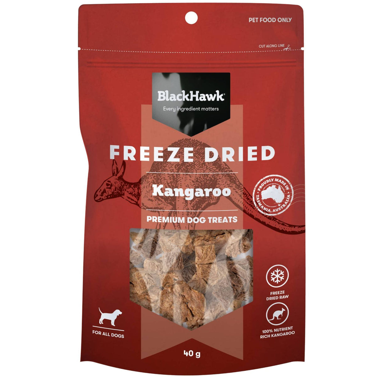 Black Hawk Kangaroo Freeze Dried Dog Treats