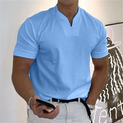 ⏰ Now Only 60% OFF! 👕Men Gentlemans Business Short Sleeve Fitness T-shirt