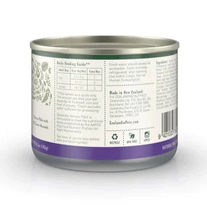 ZEALANDIA Premium Wet Dog Food Venison Pate