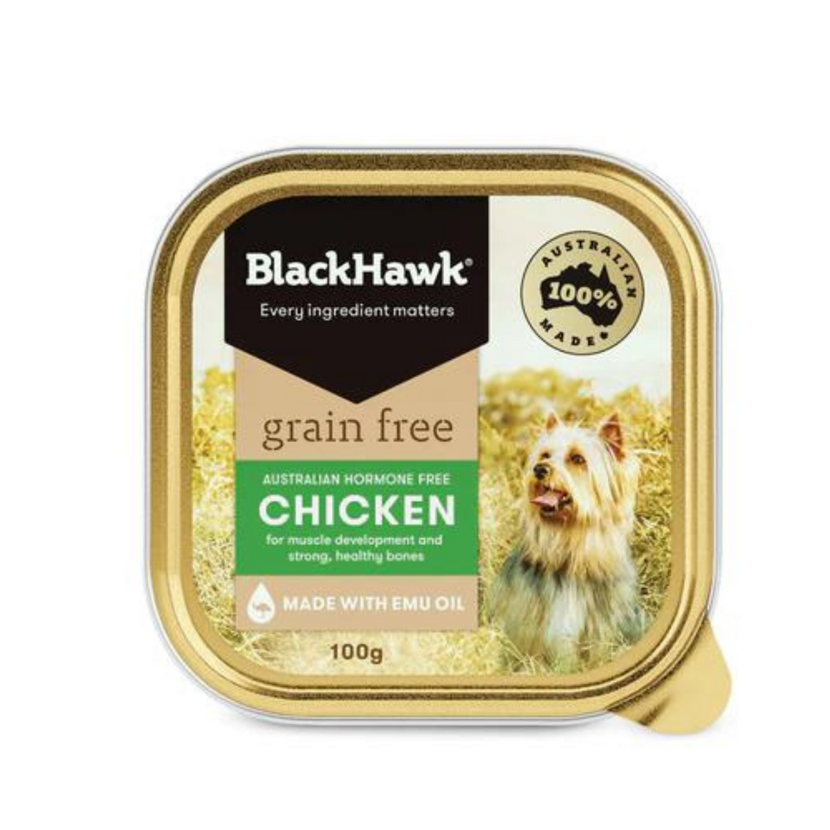 Black Hawk Wet Dog Food Tray Grain Free Chicken