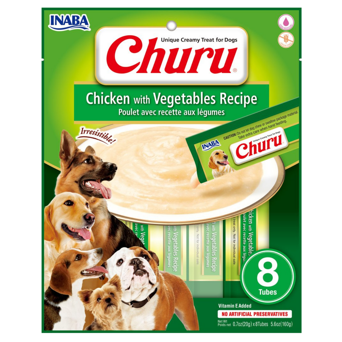 Inaba Dog Treat Churu Chicken with Vegetables
