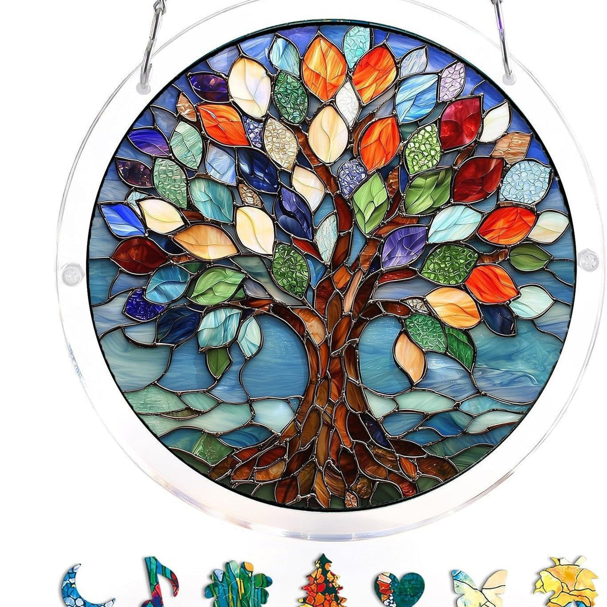🔥LAST DAY 70% OFF 🧩Acrylic 80 Pcs Puzzle✨Suncatcher Hanging Ornament