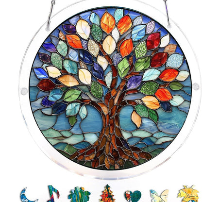 🔥LAST DAY 70% OFF 🧩Acrylic 80 Pcs Puzzle✨Suncatcher Hanging Ornament