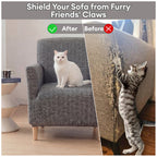 Herringbone Full Coverage Comfortable Scratch-Resistant Sofa Protection Magic Armchair Cover