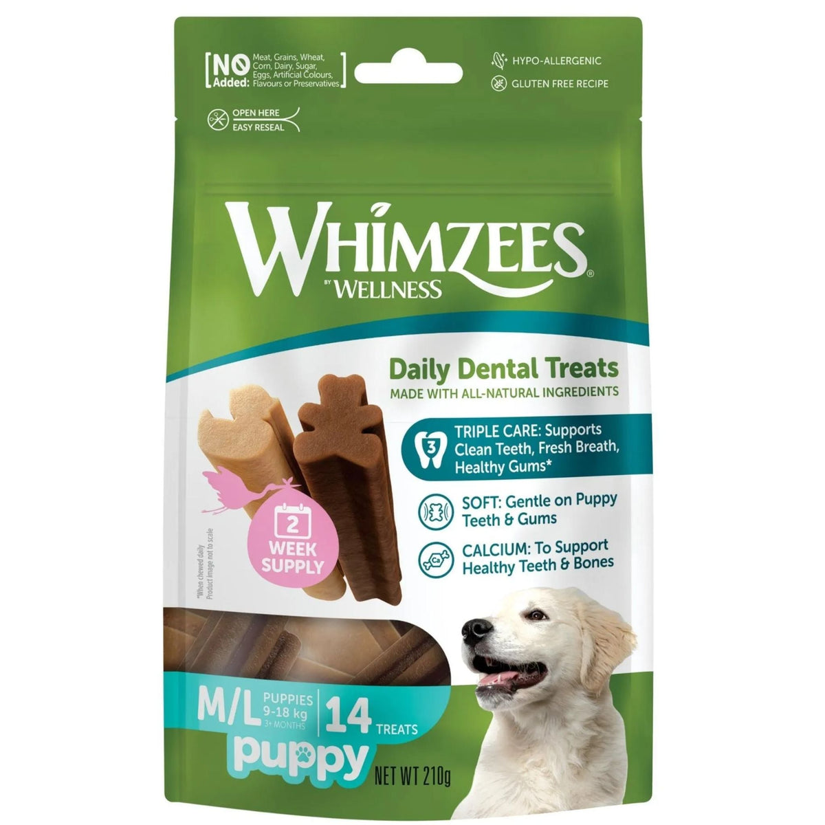 Whimzees Dental Dog Treats Puppy