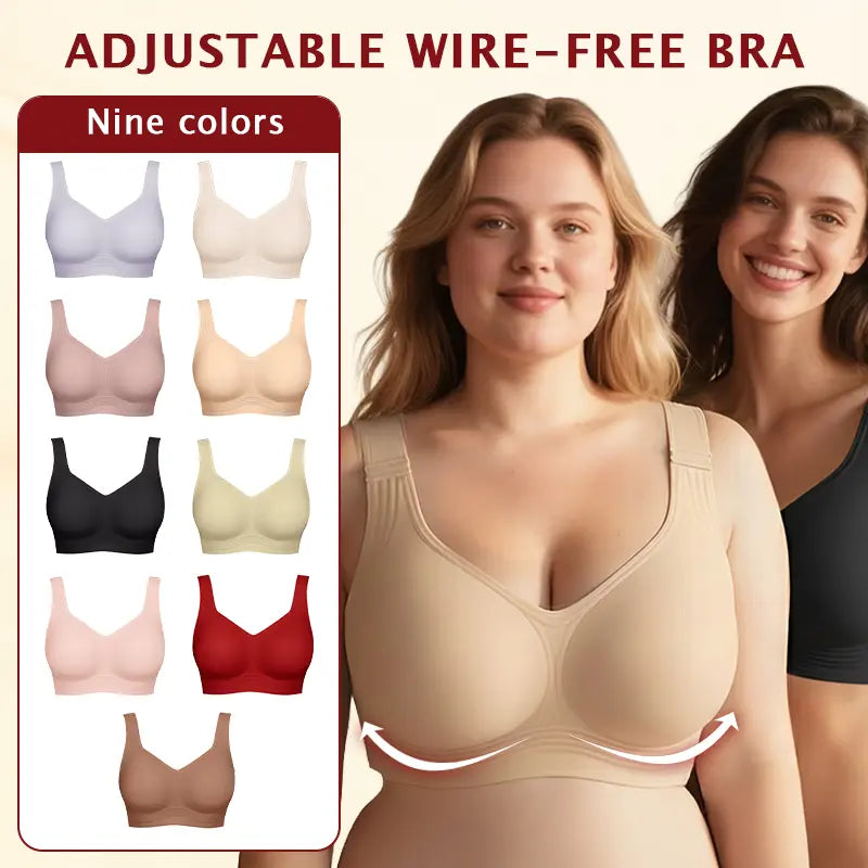 ⏳LAST DAY SALE 70%⚡💖Comfortable Wireless Full Coverage Jelly Smoothing Bra👍No more sagging breasts