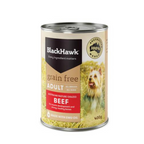 Black Hawk Wet Dog Food Tin Grain Free Beef