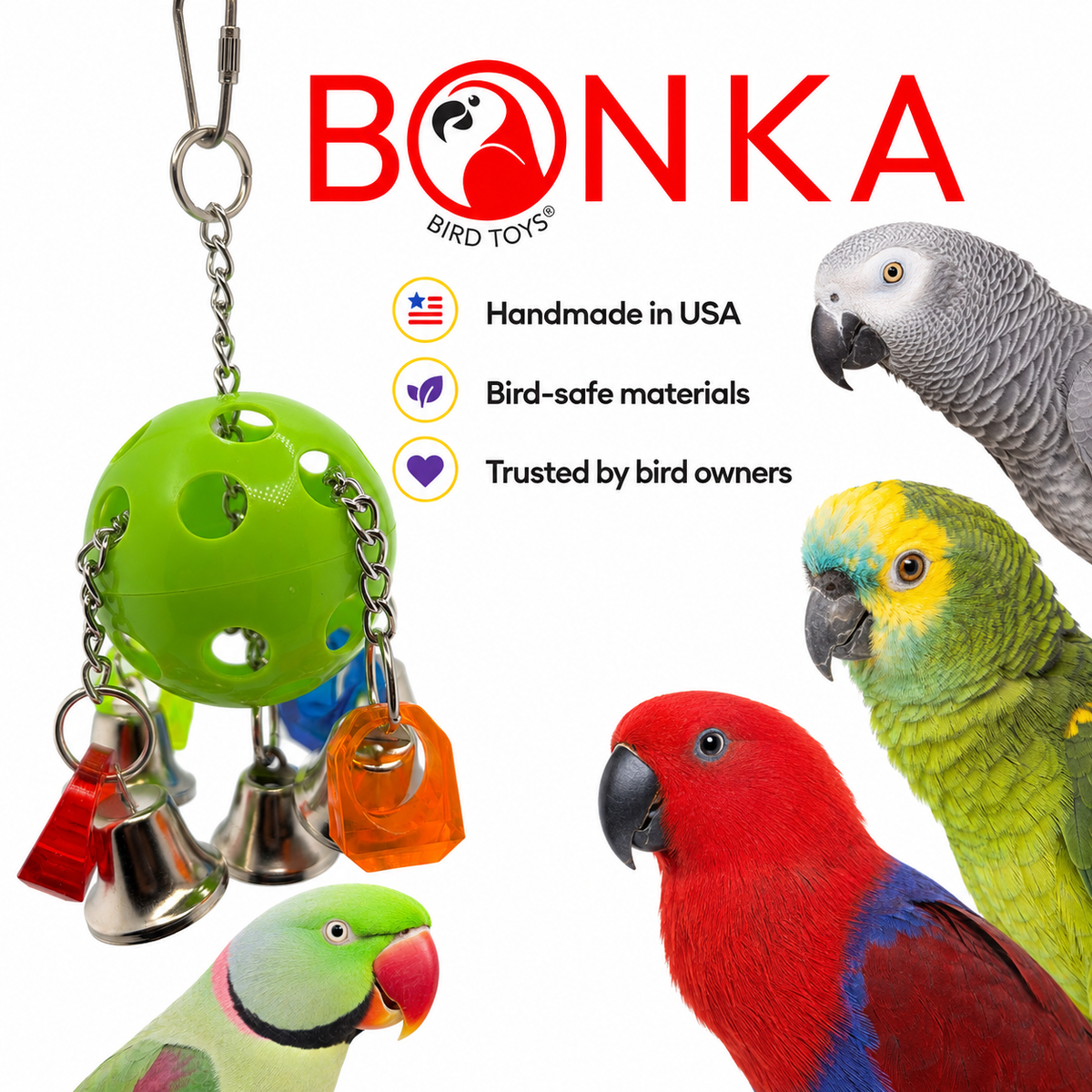 1937 Bell Pull - Engaging Bird Toy for Endless Fun
