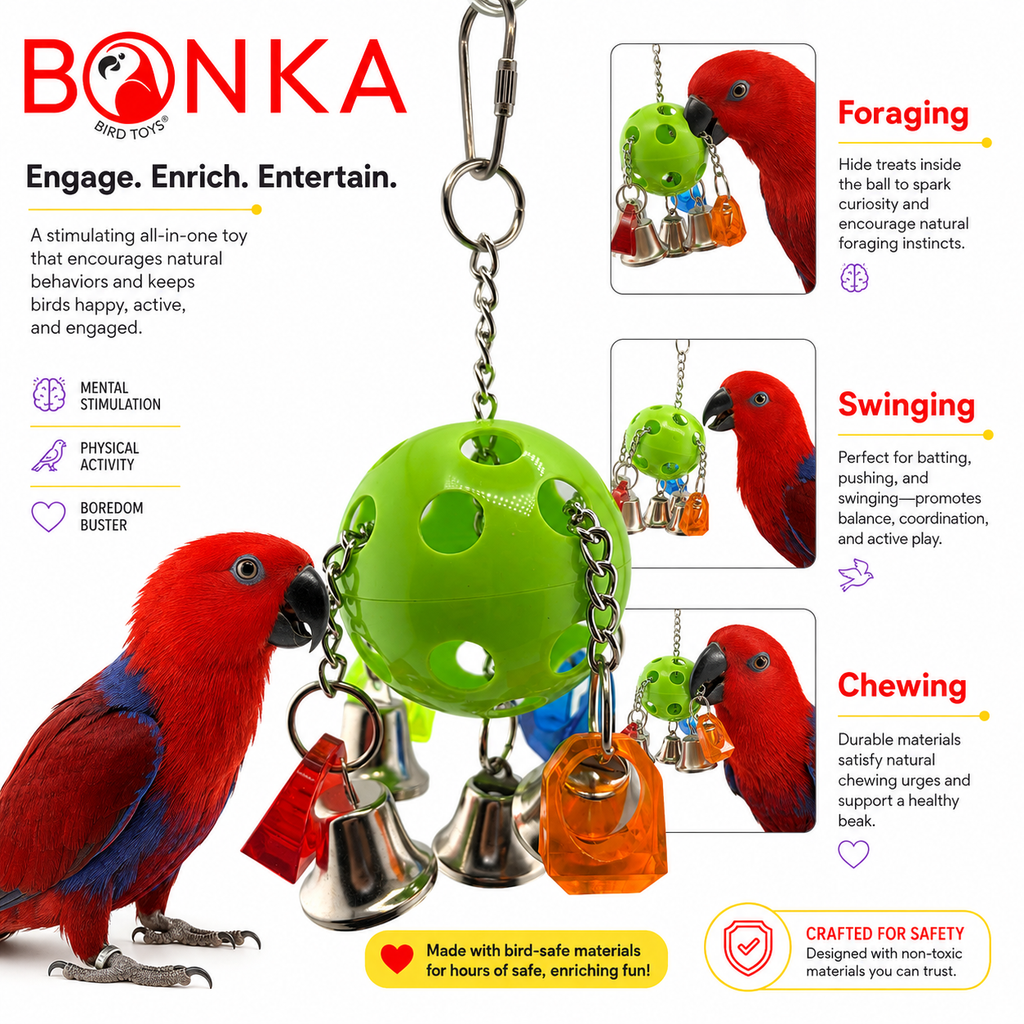 1937 Bell Pull - Engaging Bird Toy for Endless Fun