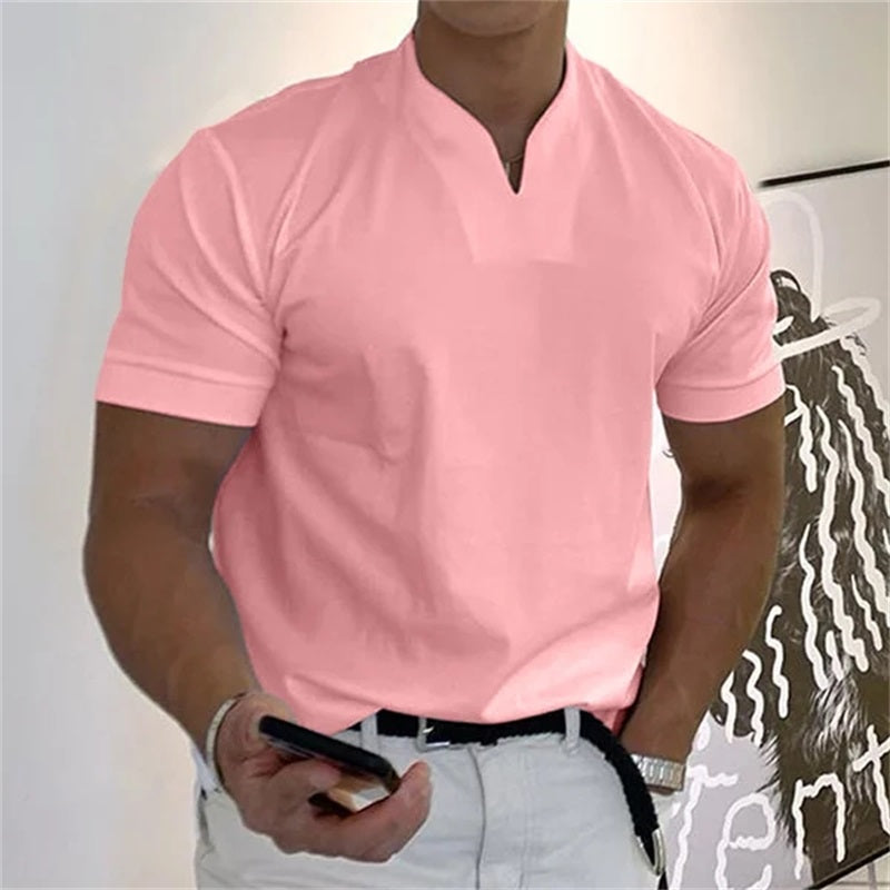 ⏰ Now Only 60% OFF! 👕Men Gentlemans Business Short Sleeve Fitness T-shirt