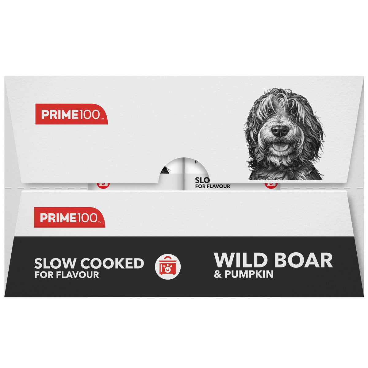Prime100 SPD Slow Cooked Wet Dog Food Wild Boar & Pumpkin