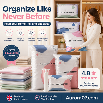 ⌛Limited Sale 70% OFF 💥No-Pump Large Vacuum Storage Compression Bags