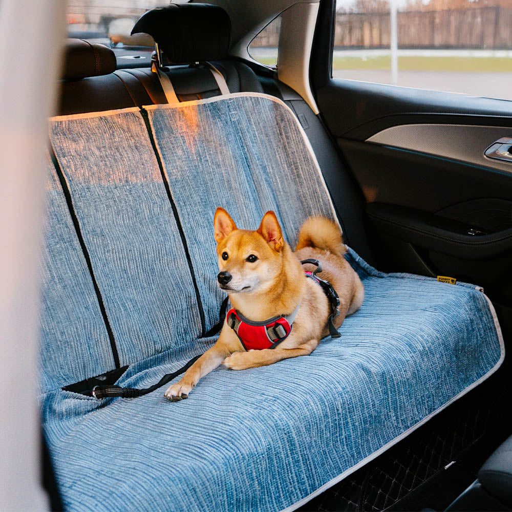 Waterproof Striped Chenille Pet Car Seat Protector Dog Car Seat Cover-Road Safer