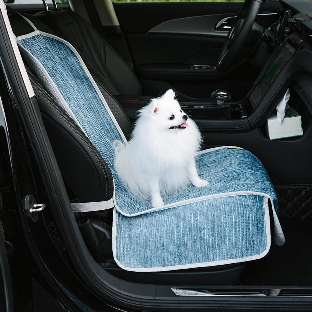 Waterproof Striped Chenille Pet Car Seat Protector Dog Car Seat Cover-Road Safer
