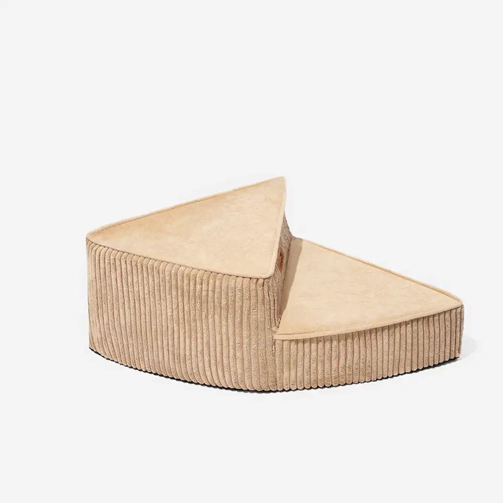 Cozy Corduroy Joint-Friendly Removable Spiral Dog Stairs for Bed-CreamyStep