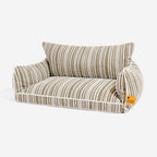 SnugNest Textured Stripe Dog Sofa Bed