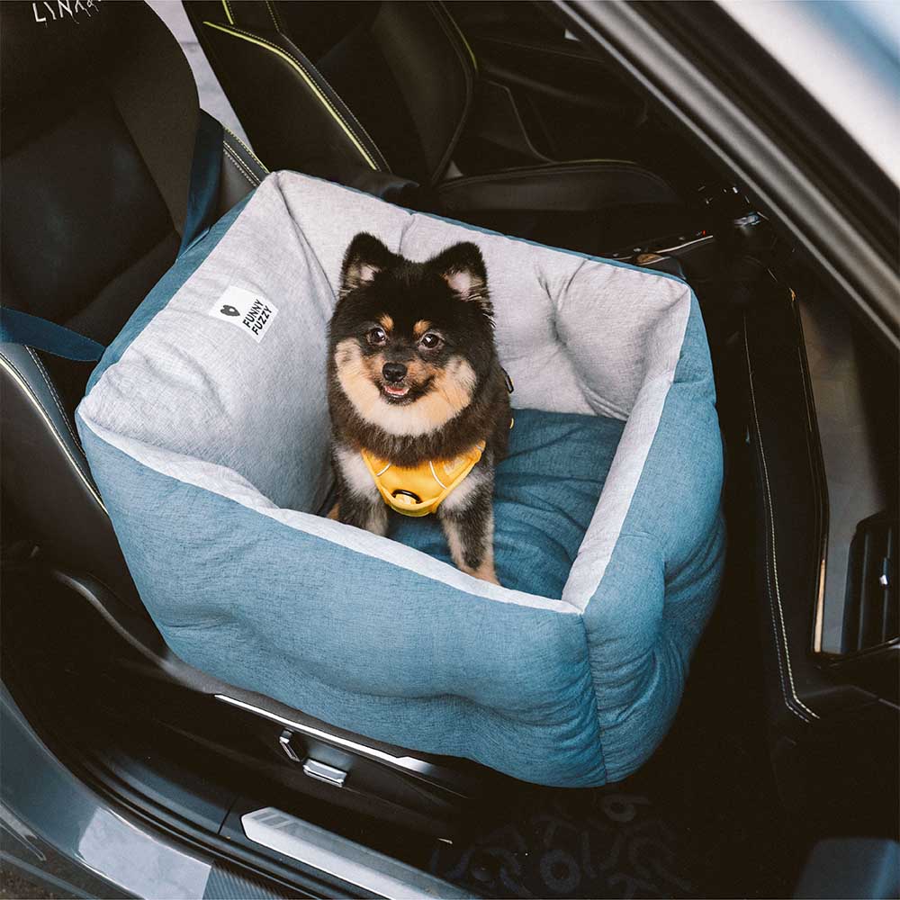 Waterproof ISOFIX Elevated & Thickened Dog Car Seat Bed with LATCH System