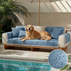 Waterproof Antimicrobial Simple Chenille Fabric Anti-scratch Couch Cover