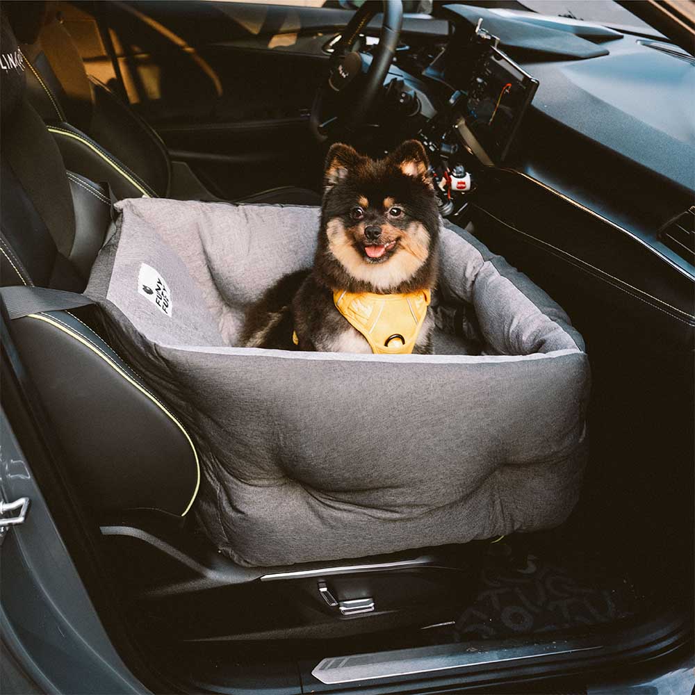Waterproof ISOFIX Elevated & Thickened Dog Car Seat Bed with LATCH System