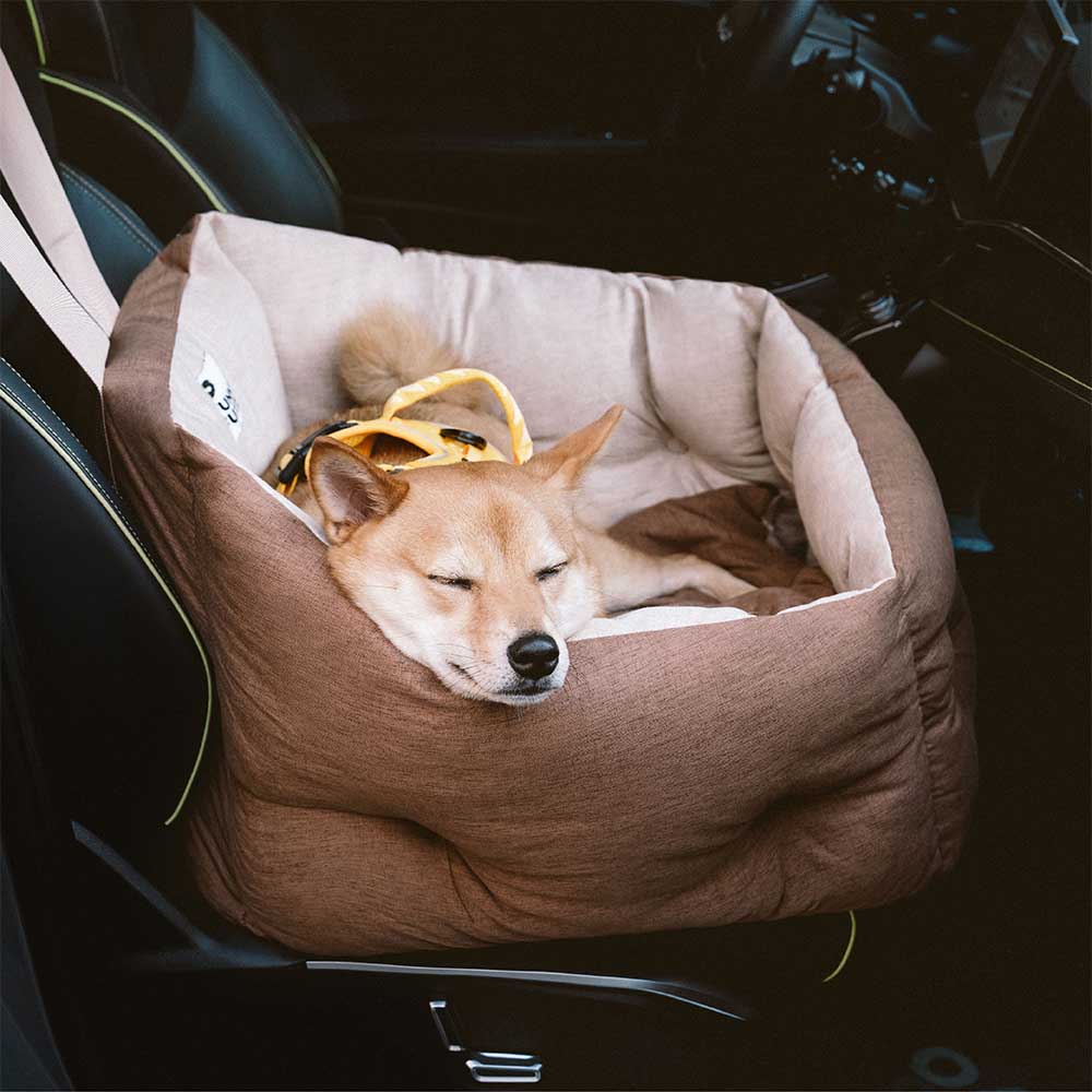 Waterproof ISOFIX Elevated & Thickened Dog Car Seat Bed with LATCH System