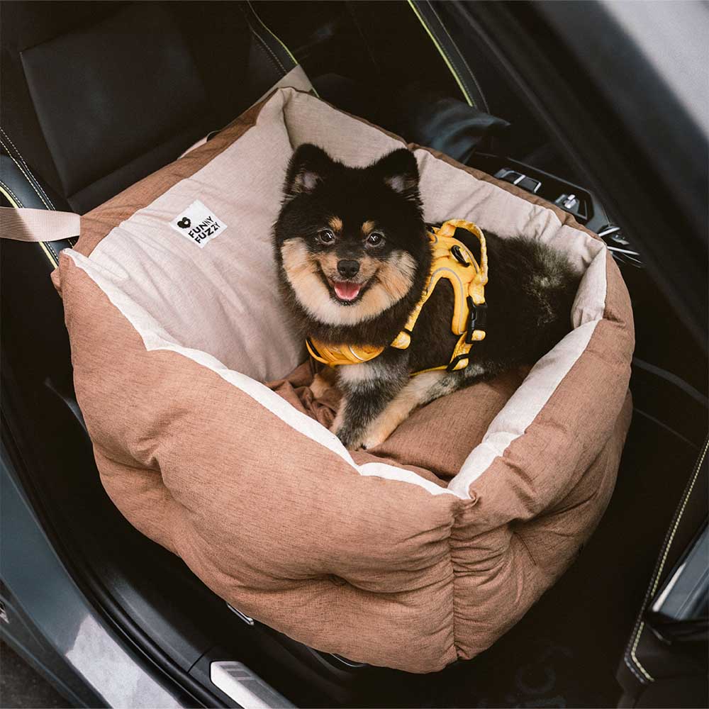 Waterproof ISOFIX Elevated & Thickened Dog Car Seat Bed with LATCH System