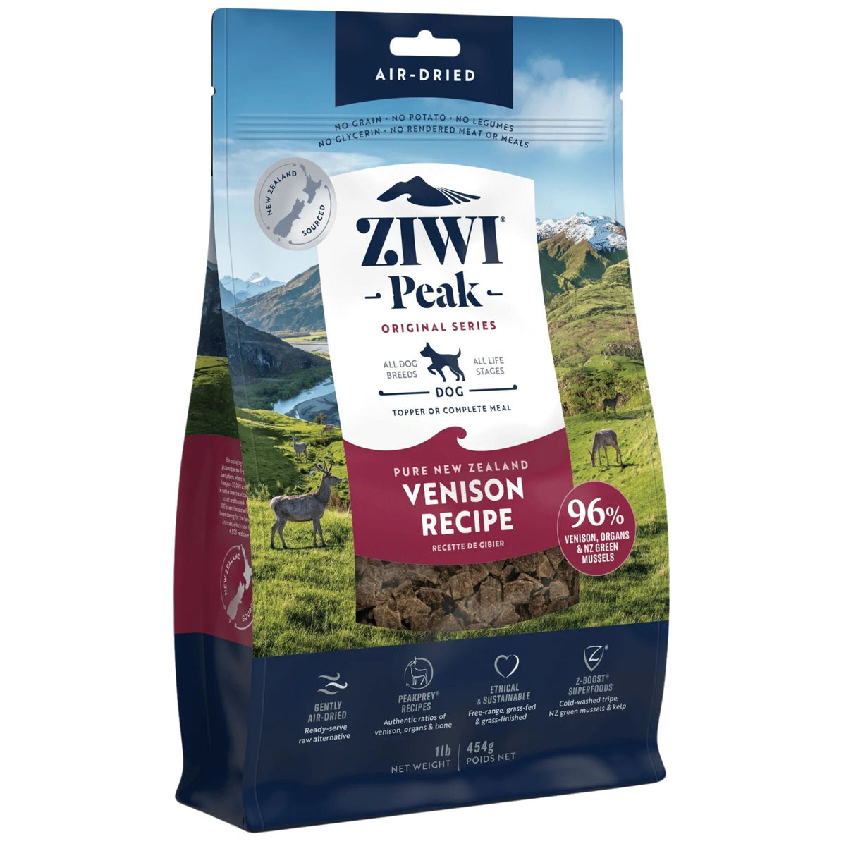 ZIWI Peak Dog Food Air Dried Venison