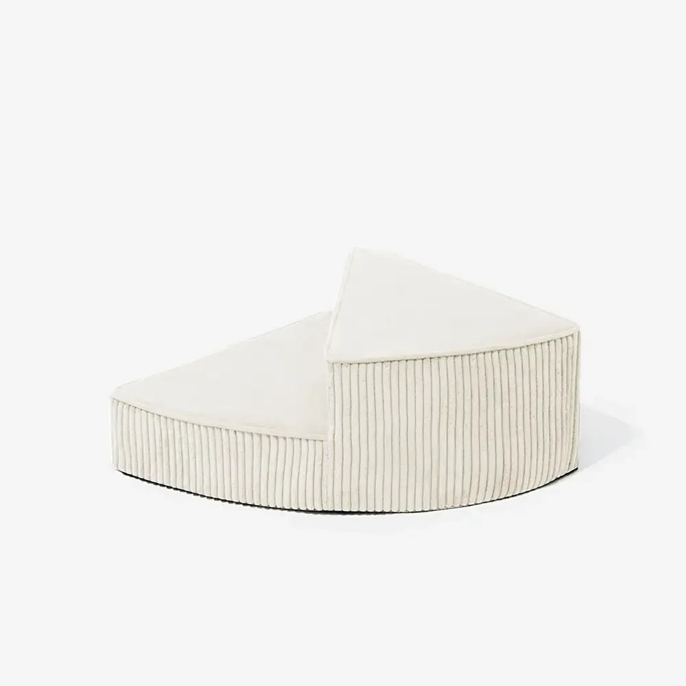 Cozy Corduroy Joint-Friendly Removable Spiral Dog Stairs for Bed-CreamyStep