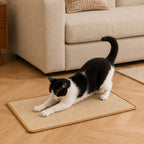 Faux Sisal Cat Scratcher Mat Sofa Protector with Velcro Tape