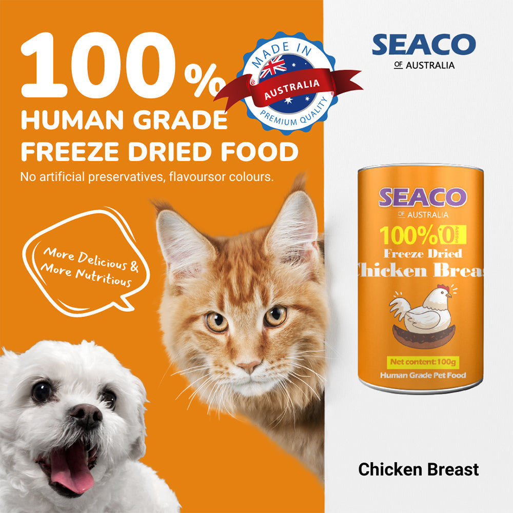 SEACO Chicken Breast Freeze Dried Pet Food 100g