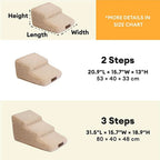 Climbing Aid for Bed and Couch Access Joint Protection Soft Dog Ramp Stairs for Bed