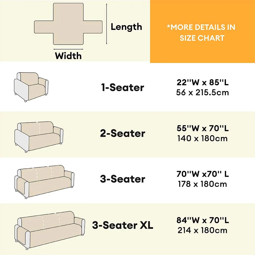 Water-resistant Fluffy Soft Furniture Protector Recliner Chair Covers Couch Covers