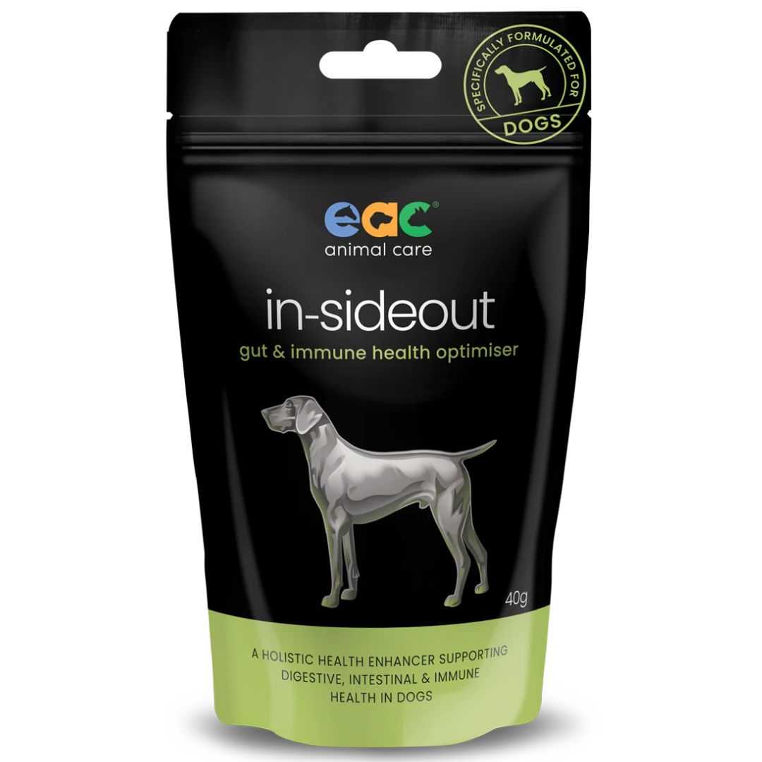 EAC Animal Care in-Sideout Dog formula - Pre & Probiotic Natural Nutraceutical Supplement for Dogs