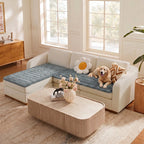 Waterproof Lazy Soft Flannel Breathable Pet Mat Non-slip Sectional Couch Cover