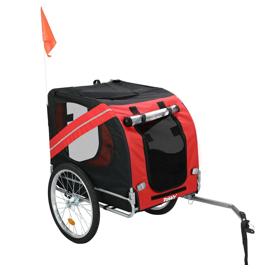 Pet Trailer Bike Foldable Pet Trailer Outdoor Cycling With Sunroof