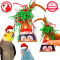 2884 Santa Penguin Christmas Crinkle Cone