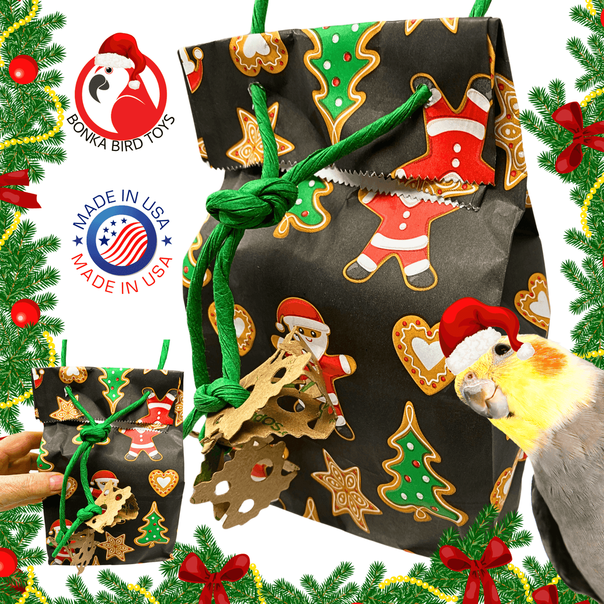 2749 Santa Christmas Treat Bag